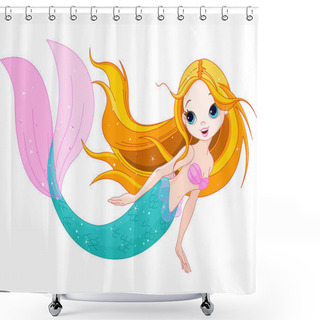 Personality  Cute Mermaid Shower Curtains