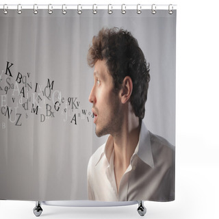 Personality  Conversation Shower Curtains