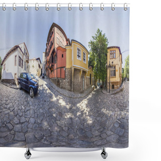 Personality  360 Degrees Panorama Of House-museum Nedkovich In Plovdiv, Bulga Shower Curtains