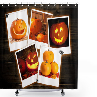 Personality  Halloween Pumpkin Images Shower Curtains
