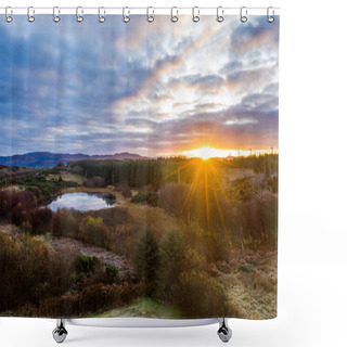 Personality  Sunrise Over A Peatbog In County Donegal - Ireland Shower Curtains