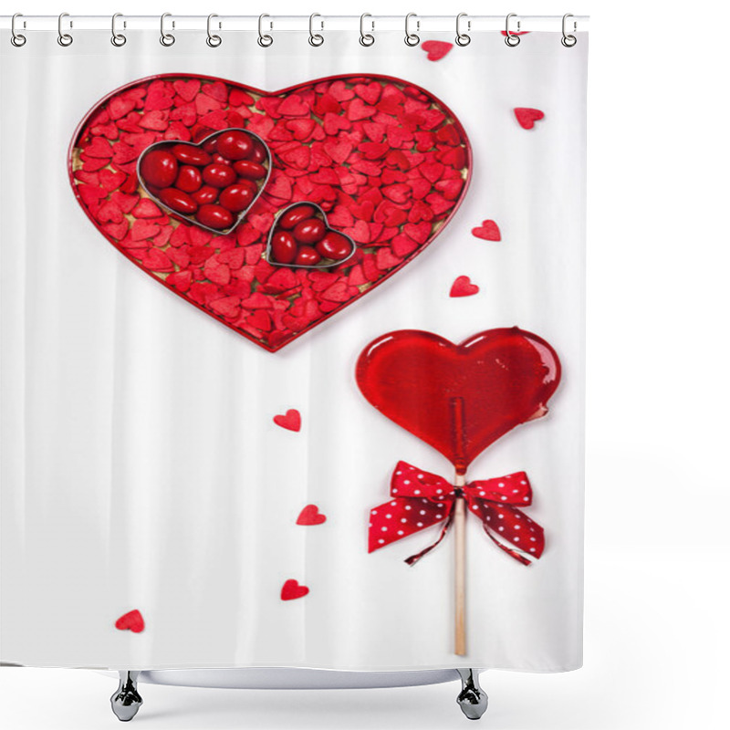 Personality  Valentine's Day Candies Shower Curtains