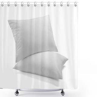 Personality  White Pillow Bedding Sleep Shower Curtains