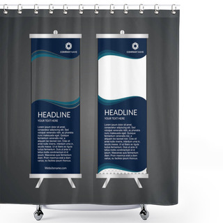 Personality  Modern Business Roll-up  Shower Curtains