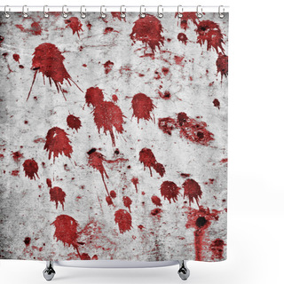 Personality  Blood Splatters Shower Curtains