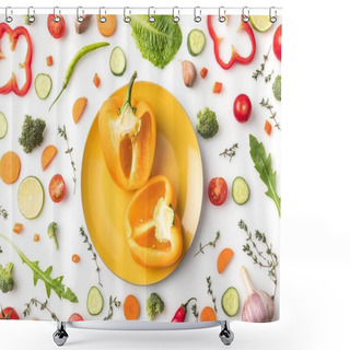 Personality  Vegetables Shower Curtains