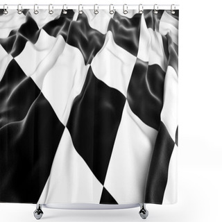 Personality  Checkered Flag Shower Curtains
