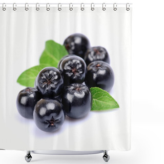 Personality  Black Chokeberry Close Up.  Shower Curtains