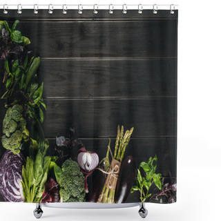 Personality  Different Fresh Vegetables Shower Curtains