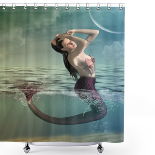 Personality  Mermaid Shower Curtains