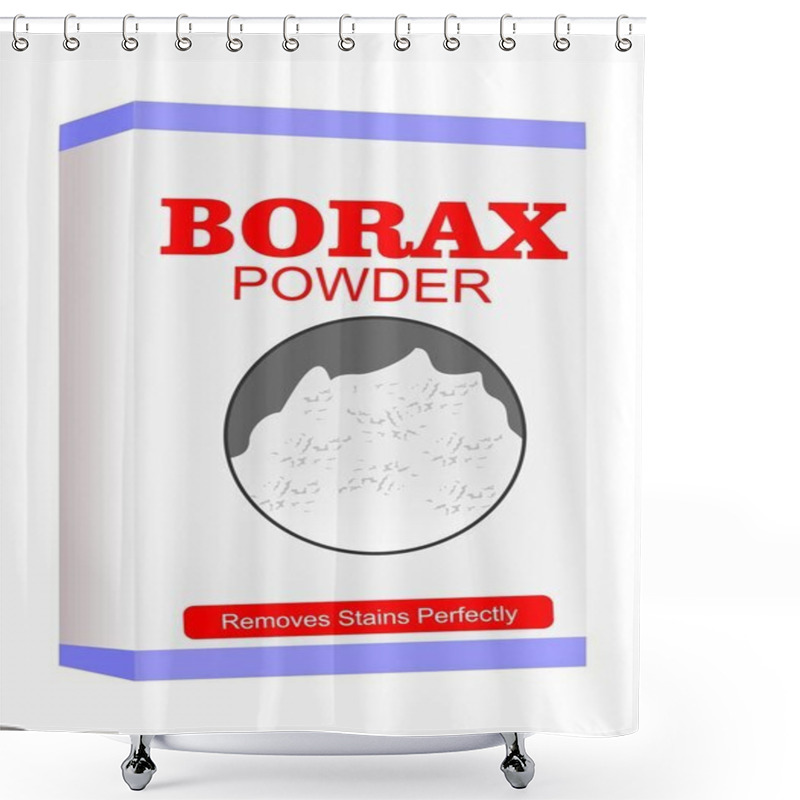 Personality  Borax Powder In A Box Shower Curtains