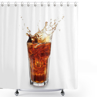 Personality  Glass Of Cola Shower Curtains