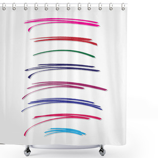 Personality  Vector Hand Drawn Lines Collection Shower Curtains
