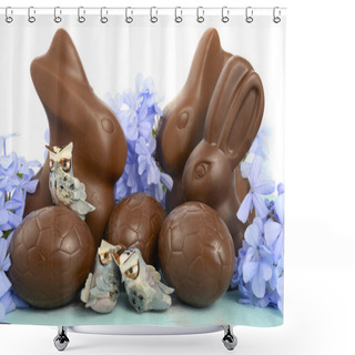 Personality  Easter Eggs Shower Curtains