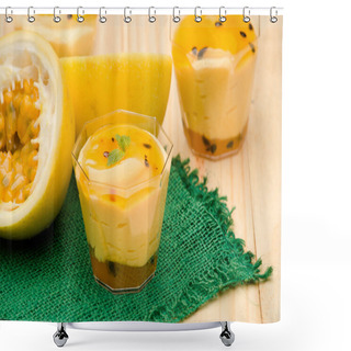 Personality  Passion Fruit Mousse Shower Curtains
