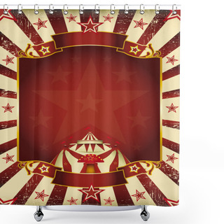 Personality  Fantastic Grunge Circus Shower Curtains