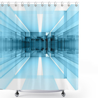 Personality  Abstract Portal Or Data Center - Digitally Generated Image Shower Curtains