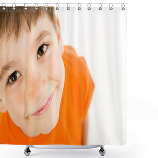 Personality  Adorable Boy Shower Curtains
