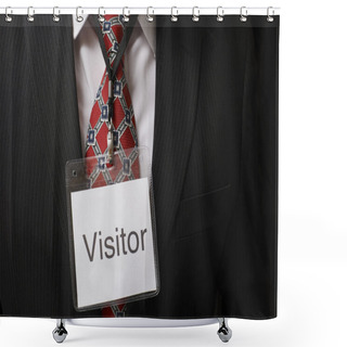 Personality  Visitor Tag Shower Curtains