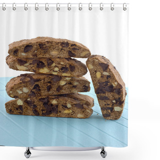 Personality  Chocolate Almond Biscotti Shower Curtains