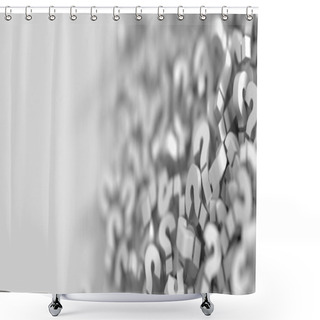 Personality  Infinite Question Marks Shower Curtains