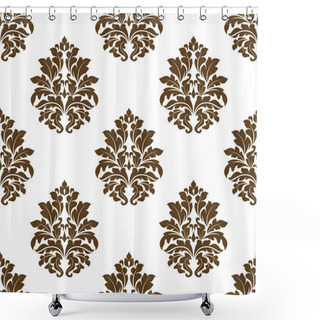 Personality  Damask Style Arabesque Pattern Shower Curtains