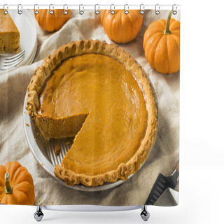 Personality  Sweet Homemade Thanksgiving Pumpkin Pie Ready To Eat Shower Curtains