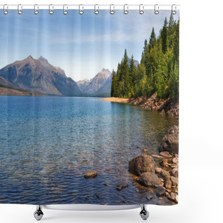Personality  Saint Mary Lake, Glacier National Park Shower Curtains