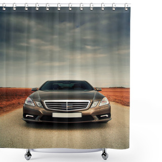 Personality  Wide Front View Of Car Shower Curtains