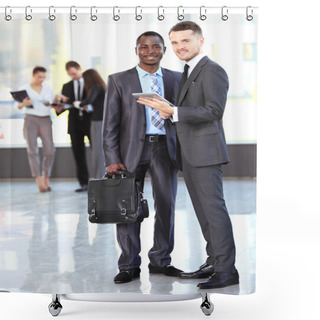 Personality  Business Men Working Shower Curtains