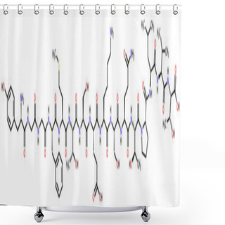 Personality  α-endorphin Shower Curtains