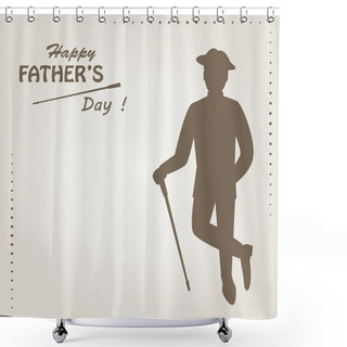 Personality  Happy Father S Day Shower Curtains