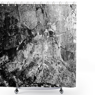 Personality  Black Marble Texture, Detailed Structure Of Marble Shower Curtains