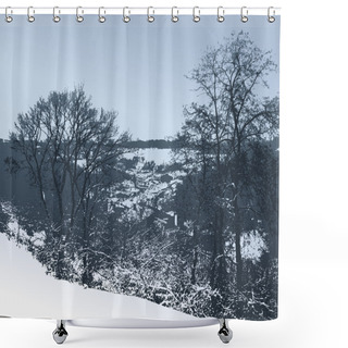 Personality  Winter Landscape Shower Curtains