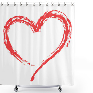 Personality  Heart Shape For Love Symbols Shower Curtains