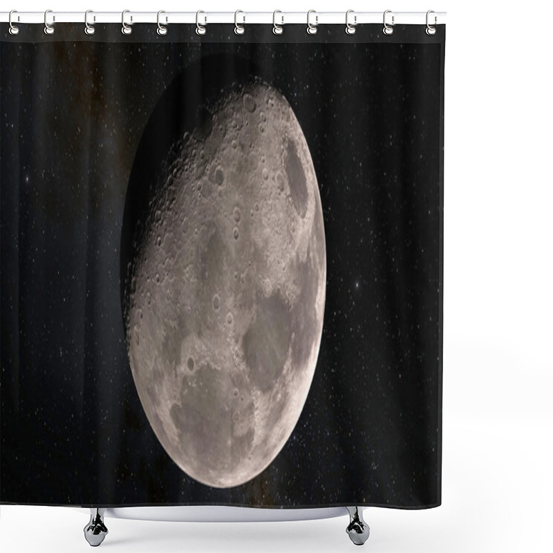 Personality  Moon Scientific Illustration Shower Curtains