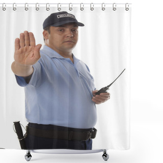 Personality  Security Guard Shower Curtains