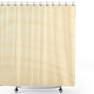 Personality  Top View Of Beach With Yellow Textured Sand And Copy Space Shower Curtains