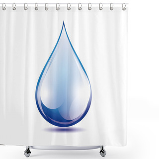 Personality  Water Drop Vector Shower Curtains
