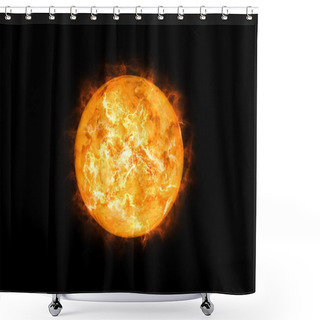 Personality  Sun In Space Shower Curtains