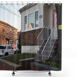 Personality  FBI Raids Home Of New York City Mayoral Advisor Winnie Greco On Gillespie Avenue In Bronx, New York. February 29, 2024, Bronx, New York, USA: FBI Investigators Searched The Bronx Home Of Advisor Winnie Greco On Thursday Shower Curtains