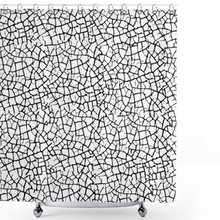Personality  Seamless Cracked Background. Shower Curtains