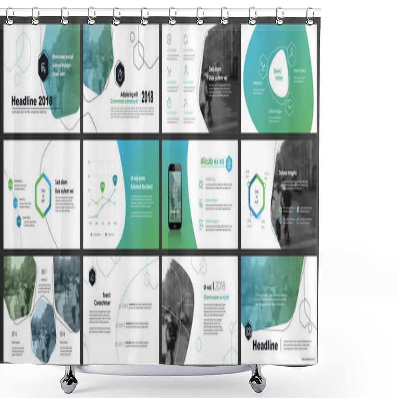 Personality  Elements for infographics and presentation templates. shower curtains