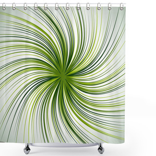 Personality  Spiral Background With Thin Radial Lines.  Shower Curtains