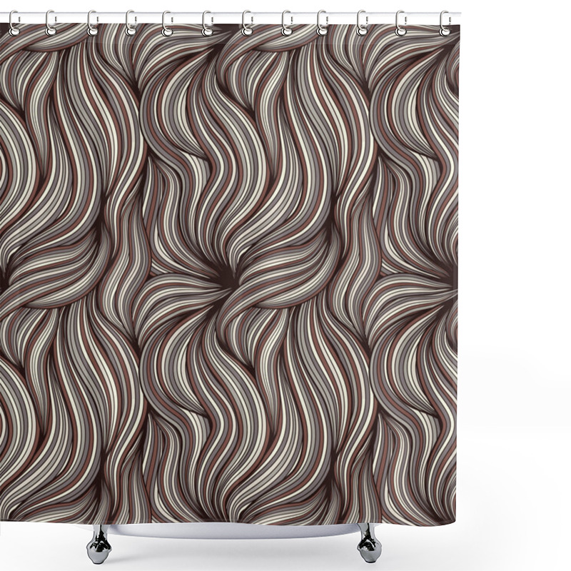 Personality  Background With Hair Shower Curtains