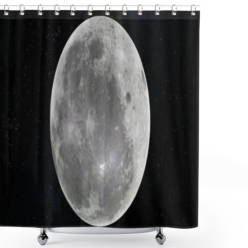 Personality  Moon Scientific Illustration Shower Curtains