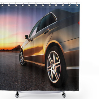 Personality  Rear-side View Of Car Shower Curtains