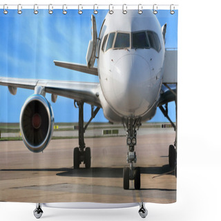 Personality  Business Plane Shower Curtains