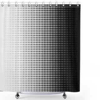 Personality  Vector Illustration Of A Halftone Pattern Shower Curtains