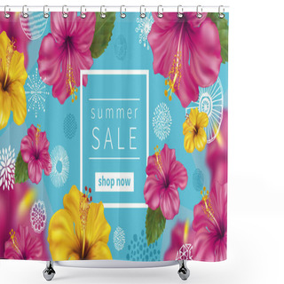 Personality  Summer Sale Background Shower Curtains